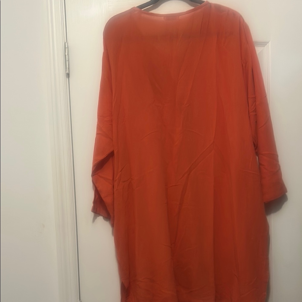 Orange Midi Dress - Picture 8 of 9
